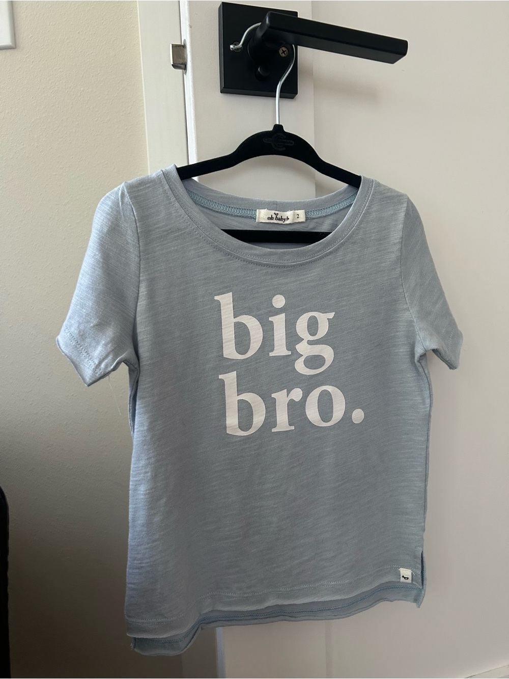 Kids "big bro." Short Sleeve Tee in Light Blue by oh baby